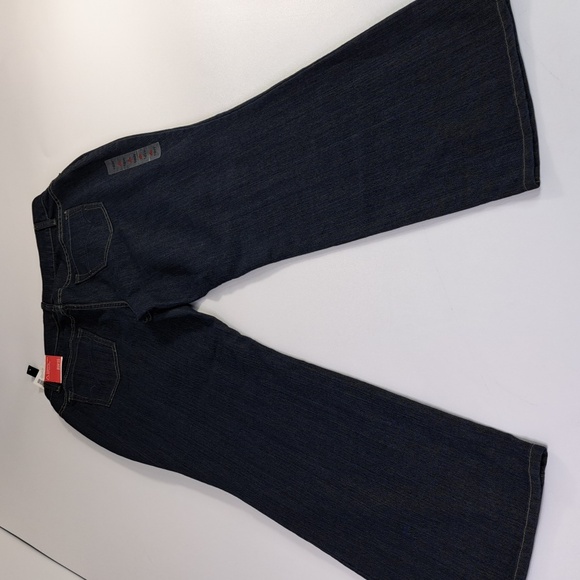 New Fashion Bug 🔺️Bootcut Dark Blue Jeans Size 16W - Picture 11 of 17